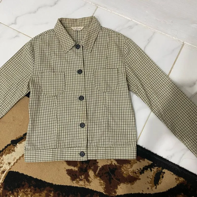 Casual Shirt Wanita multicolor cream photo 1