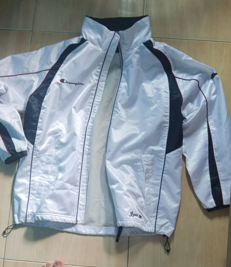 Champion Sportswear Casual Denim jacket Pria white photo 1