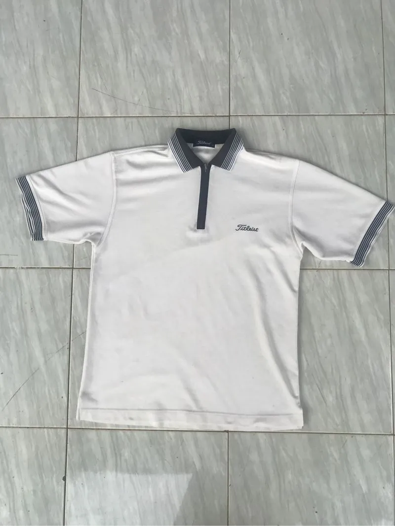 Titleist Vintage Minimalist Polo shirt Pria white photo 1