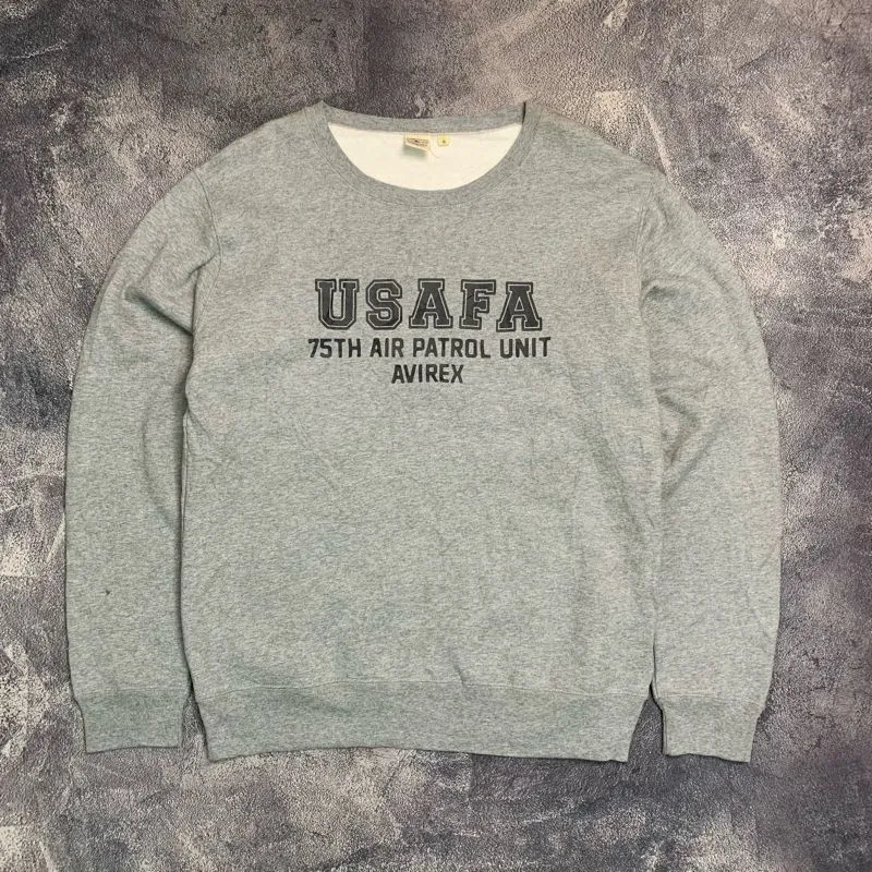 Avirex Casual Sweater Pria gray photo 1