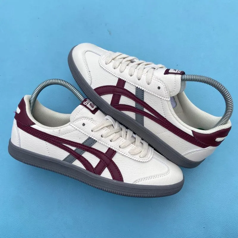 Onitsuka Tiger Casual Sneakers Wanita burgundy cream photo 1