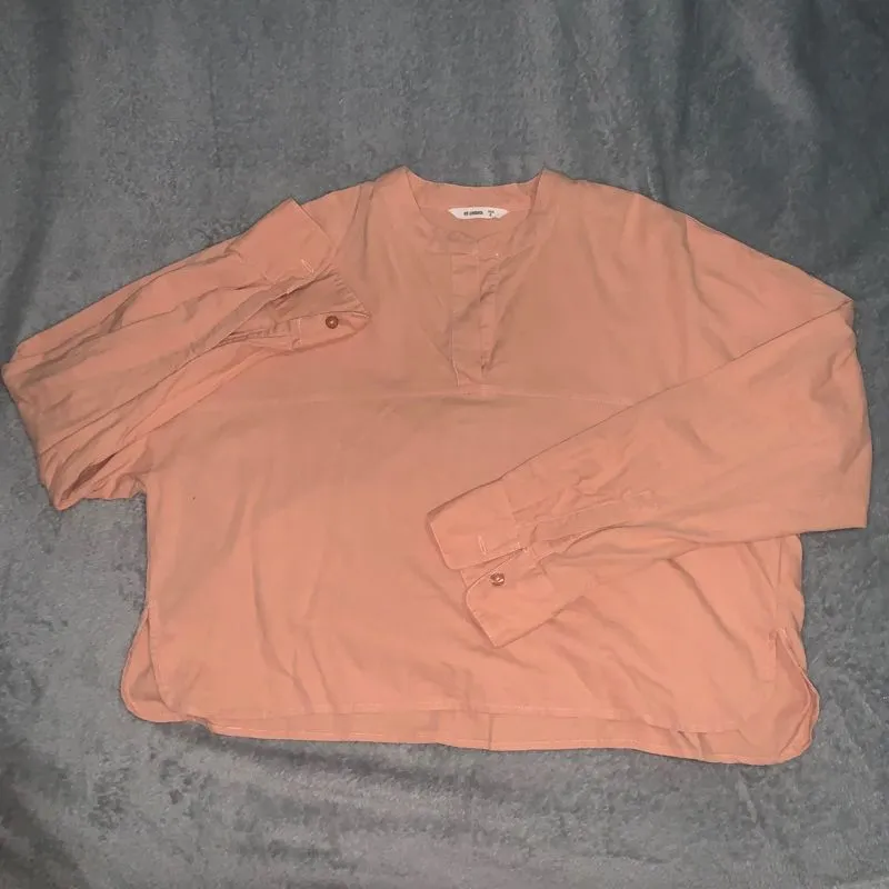 et cetera Minimalist Casual Shirt Wanita multicolor orange photo 1
