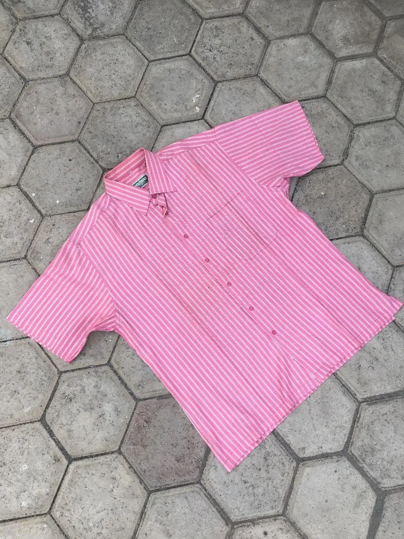 Vintage Streetwear Formal shirt Pria pink photo 1