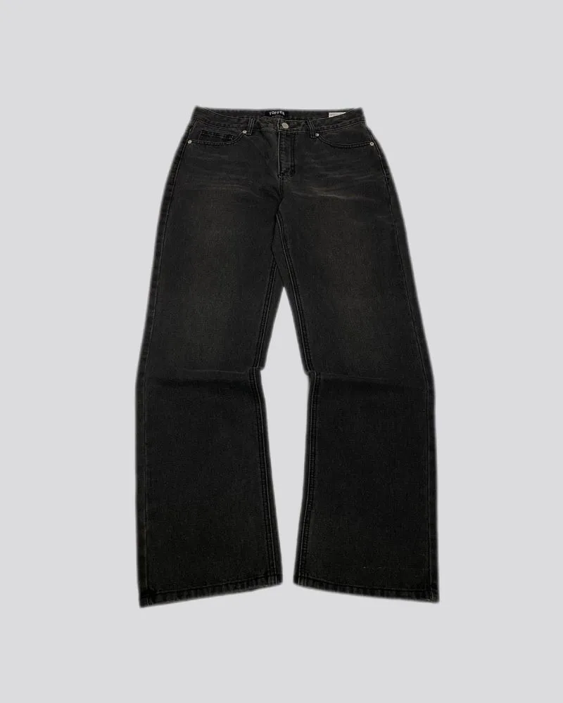 Japanese brand Vintage Streetwear Jeans Pria black gray photo 1