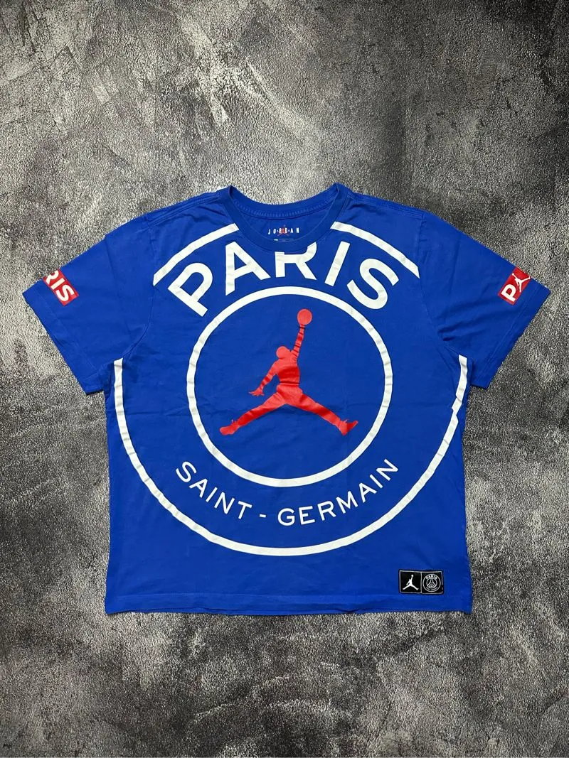 Nike Air Jordan Casual T-shirt Pria blue photo 1