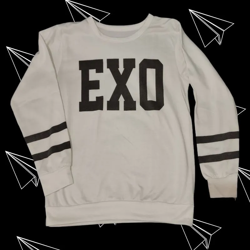 Streetwear Casual Sweatshirt Wanita white photo 1