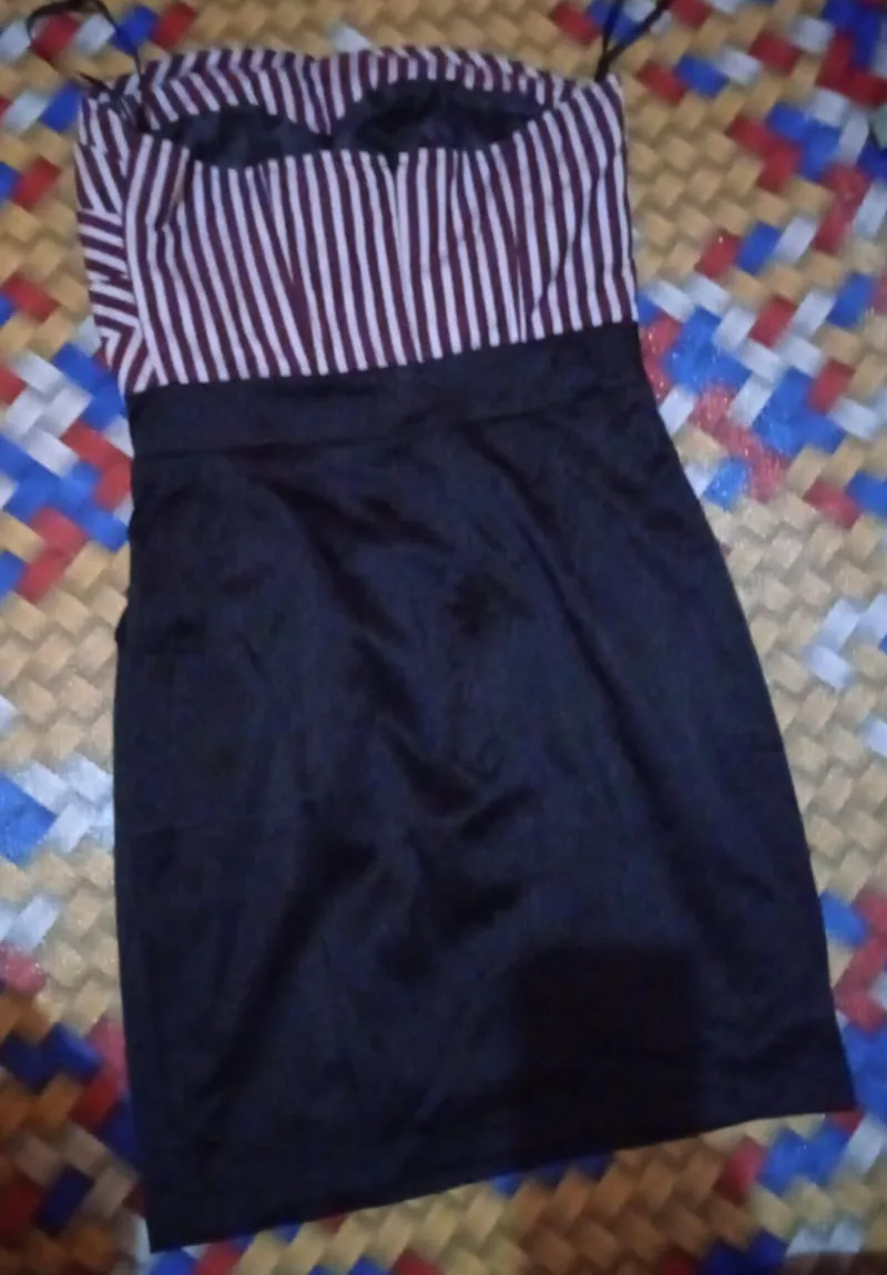Minimalist Futurist Evening dress Wanita purple black photo 1