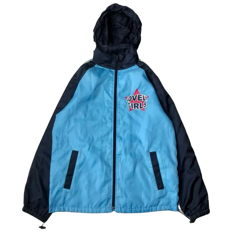 Angel Blue Vintage Y2K Track jacket Wanita blue photo 1