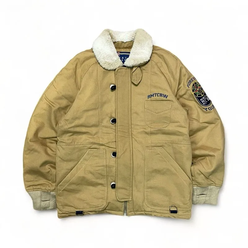 Streetwear Bomber jacket Pria tan photo 1
