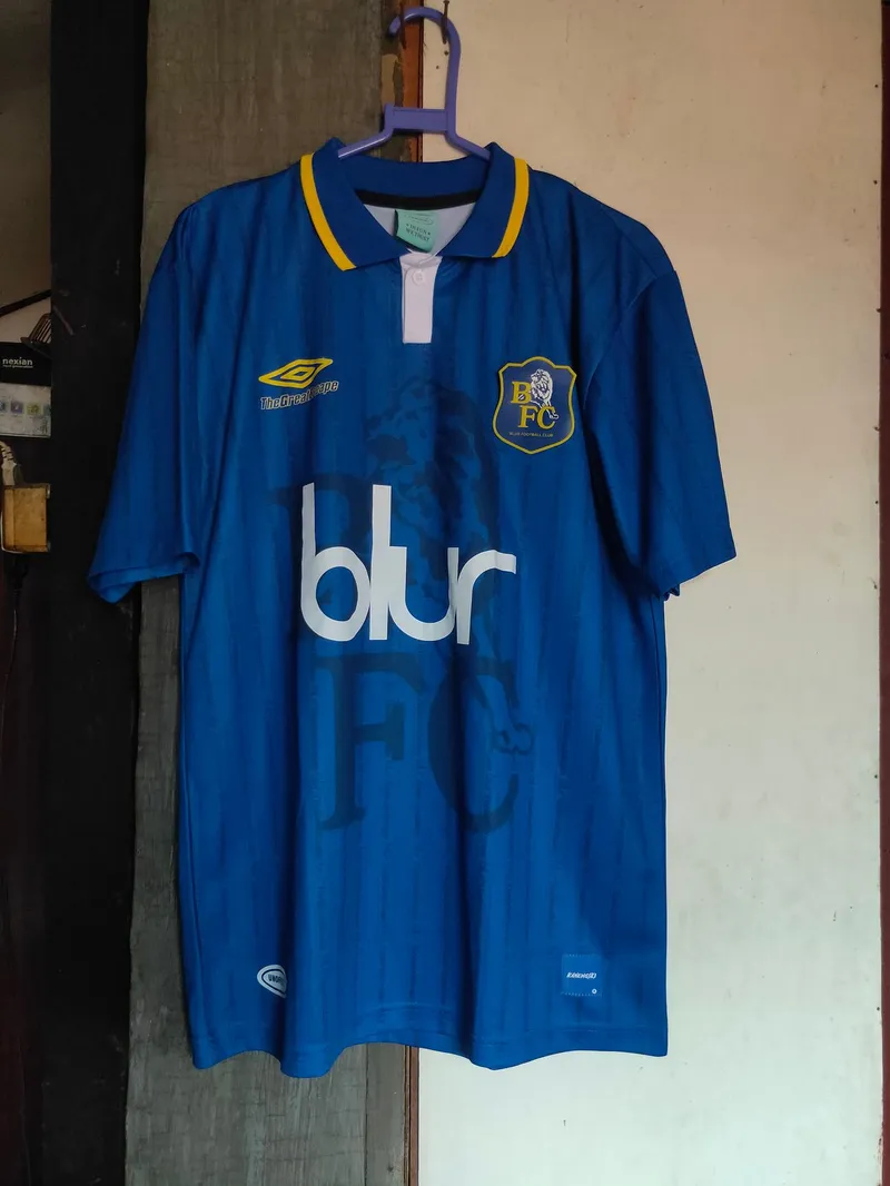 Sportswear Casual Jersey Pria white blue photo 1