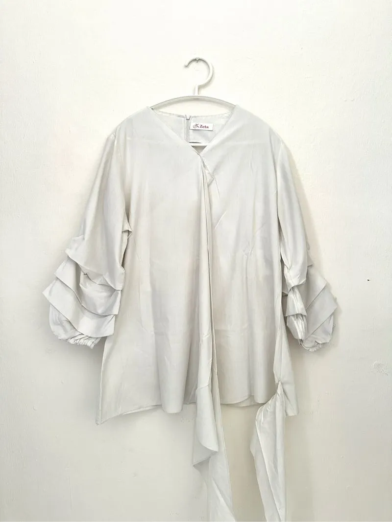 Casual Shirt Wanita white photo 1