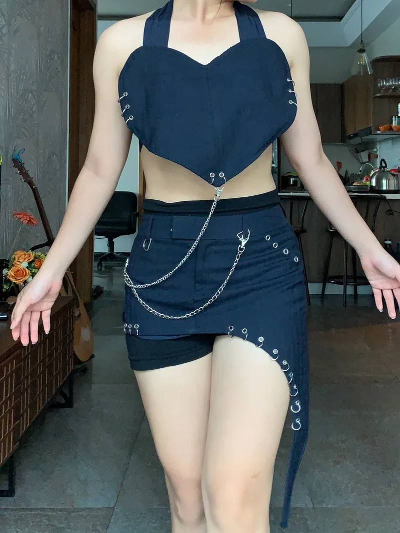 Grunge Reworked Wanita silver navy photo 1