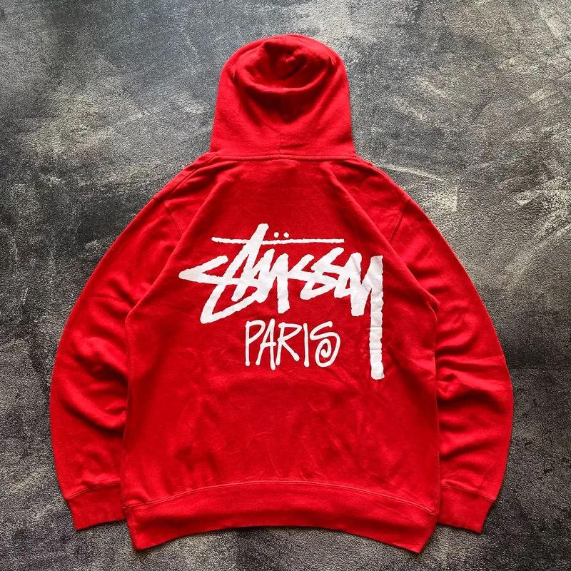 Stussy Casual Hoody Pria red photo 1