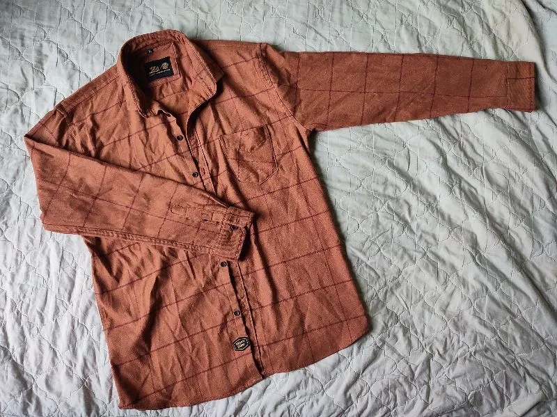 Futurist Casual Formal shirt Pria brown photo 1