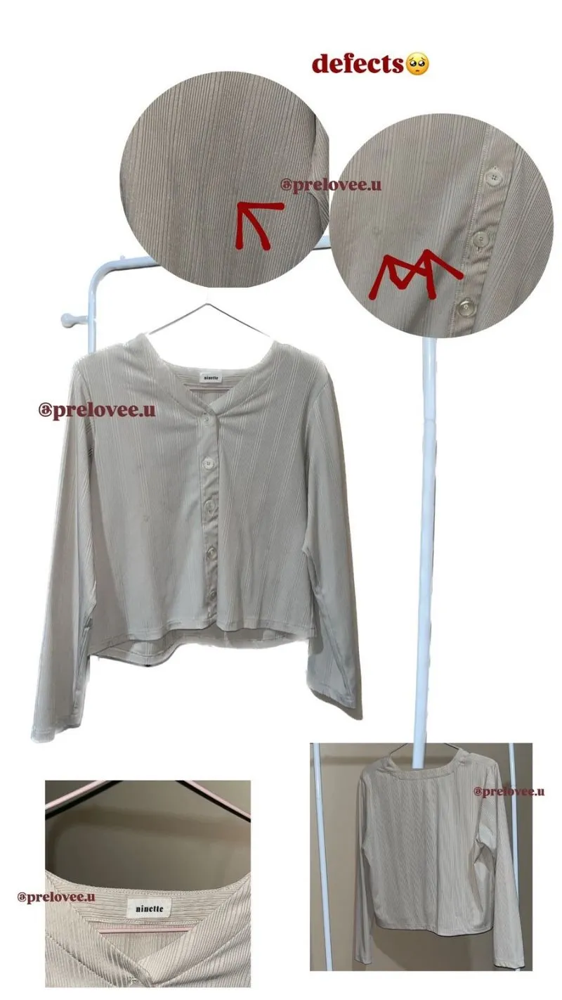 Casual Crop top Wanita cream photo 1