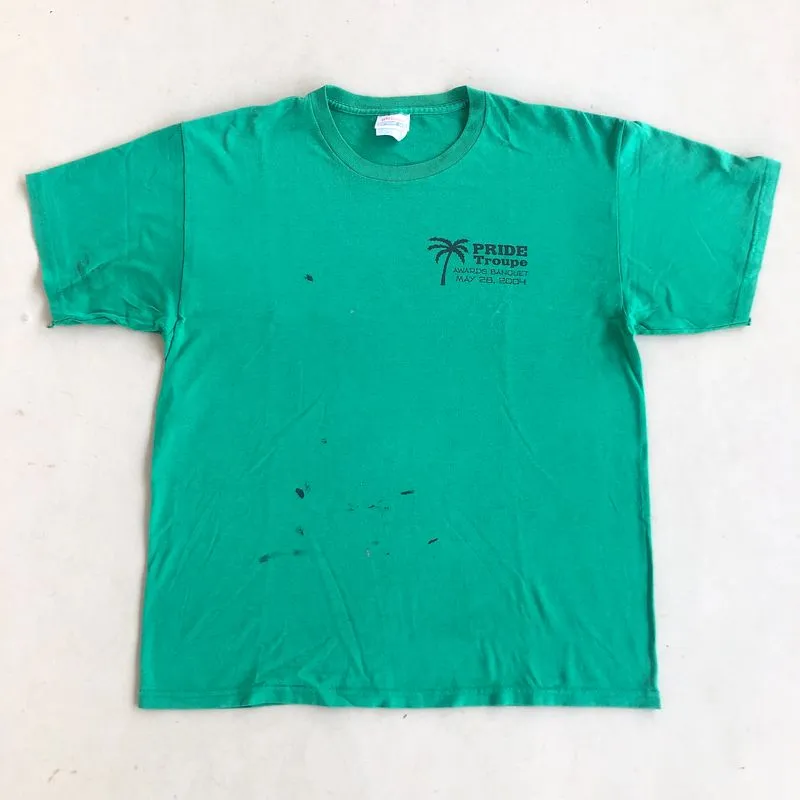 Hanes Vintage Casual T-shirt Pria green photo 1