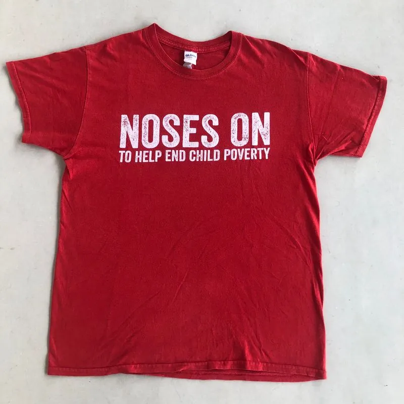 Gildan Vintage Casual T-shirt Pria red photo 1