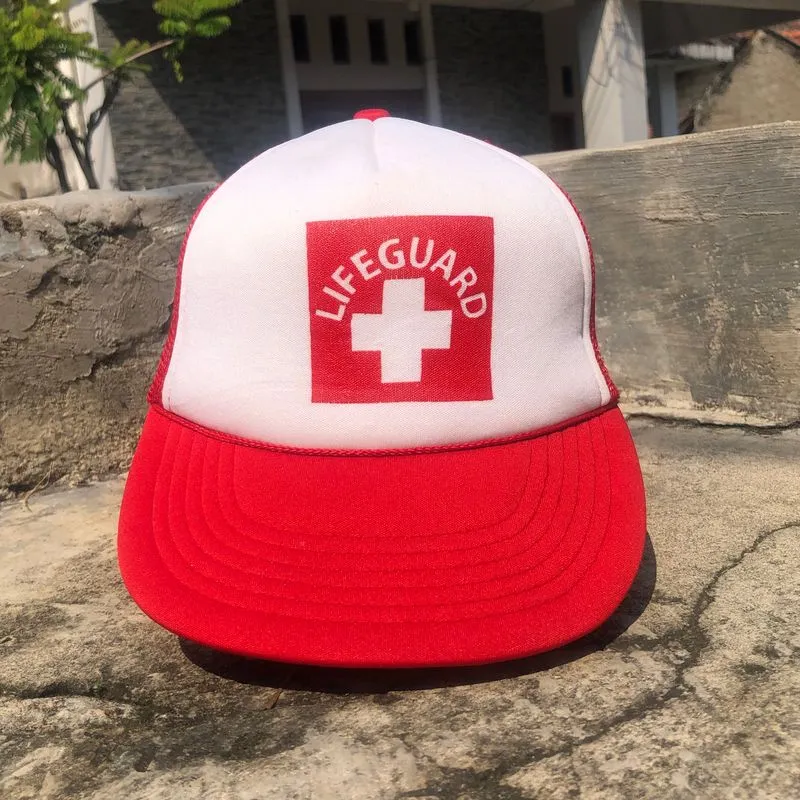 Vintage Streetwear Hat Pria red photo 1
