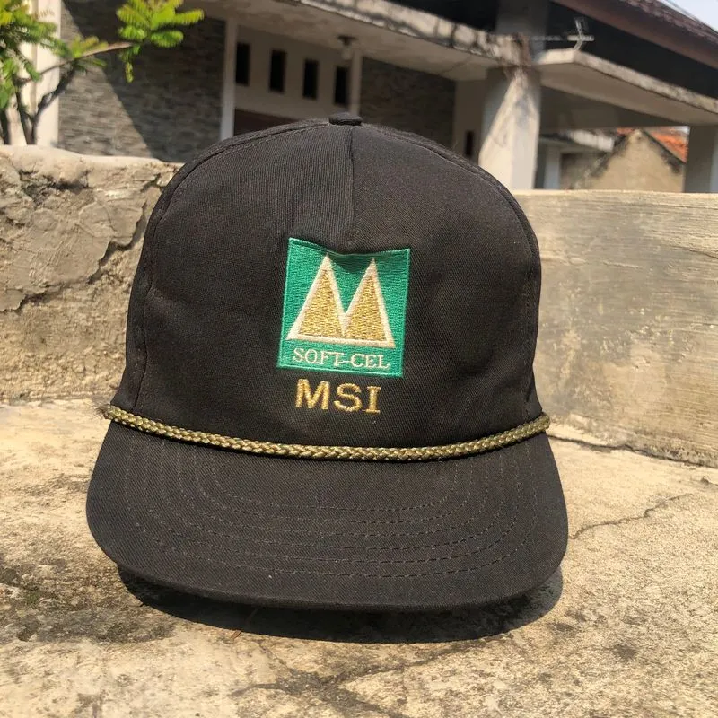 Vintage Streetwear Hat Pria black photo 1