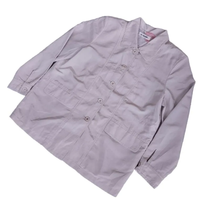 Streetwear Minimalist Parka Wanita cream photo 1