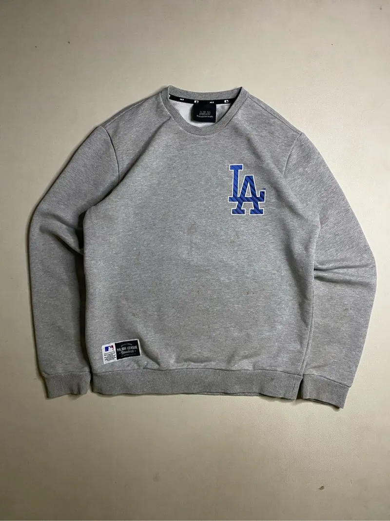 MLB Streetwear Y2K Sweater Pria gray photo 1