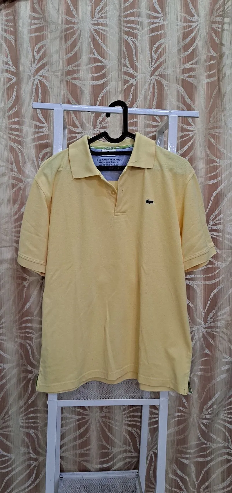 Lacoste Casual Polo shirt Pria yellow photo 1