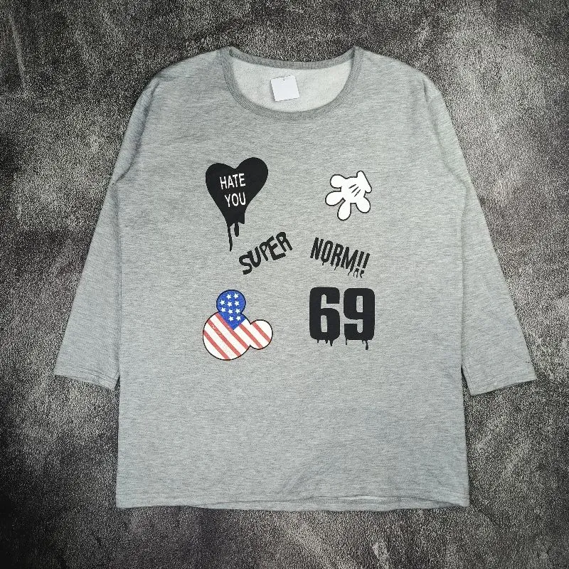 Casual Sweatshirt Wanita gray photo 1
