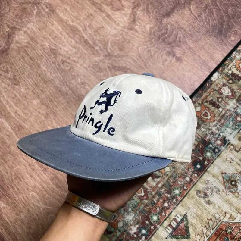 Stussy Streetwear Y2K Hat Pria white blue photo 1