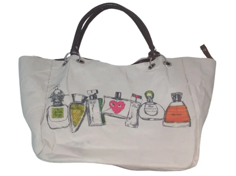 COMME des GARÇONS Vintage Casual Tote bag Wanita tan cream photo 1