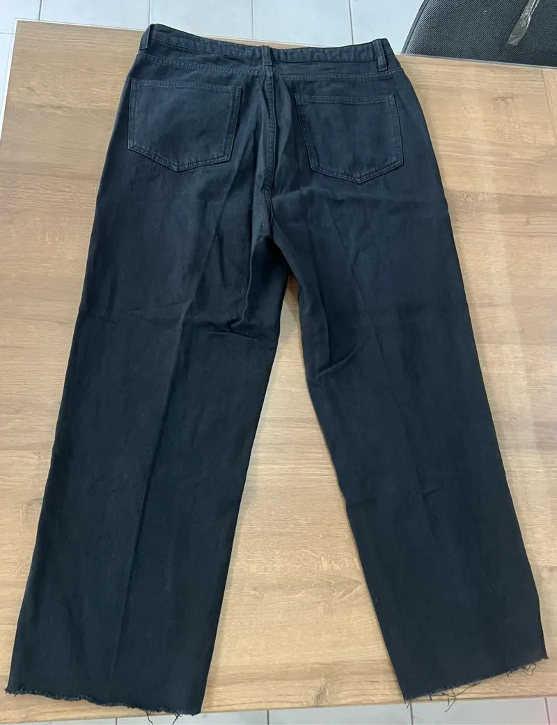 Casual High waisted jeans Wanita black photo 1