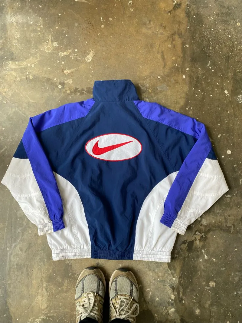 Nike Vintage Streetwear Windbreaker Pria blue photo 1
