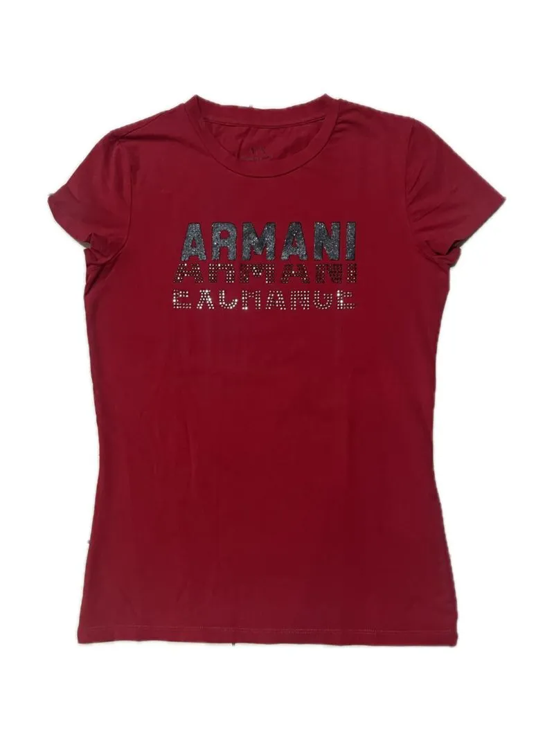 Armani	 Casual T-shirt Wanita red black photo 1
