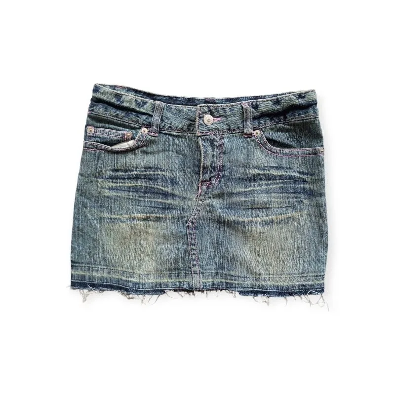 Goth Emo Mini skirt Wanita white gray photo 1