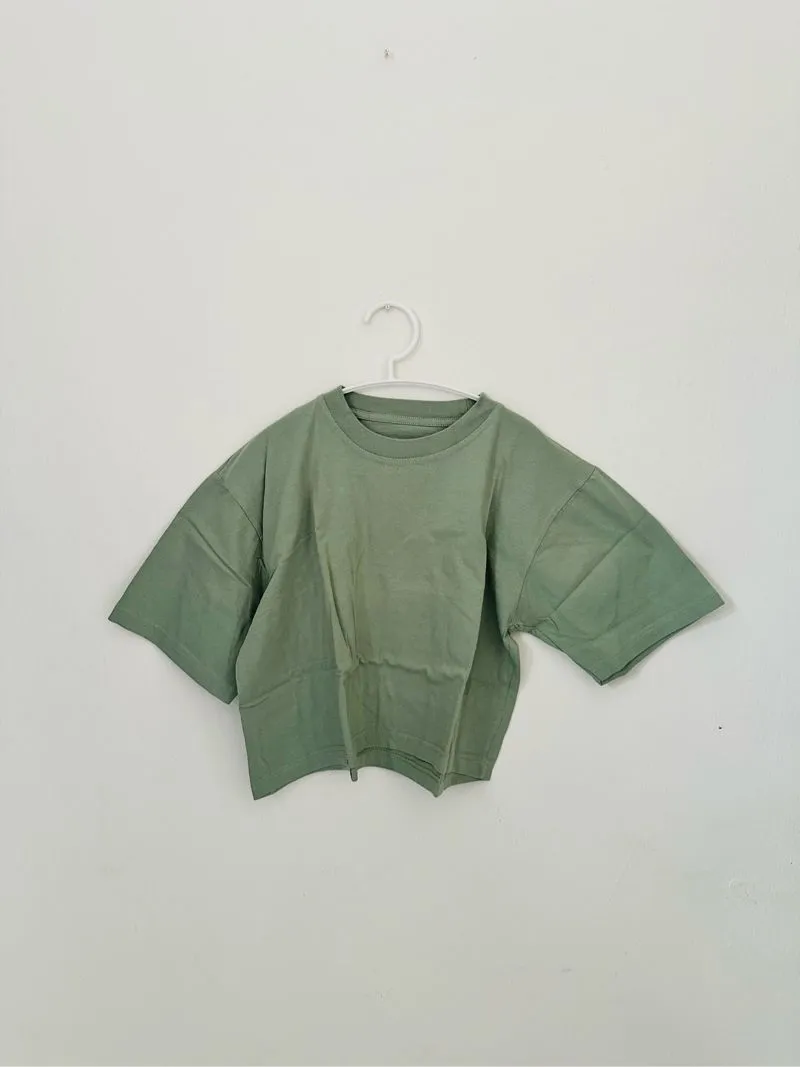 Casual Crop top Wanita green photo 1