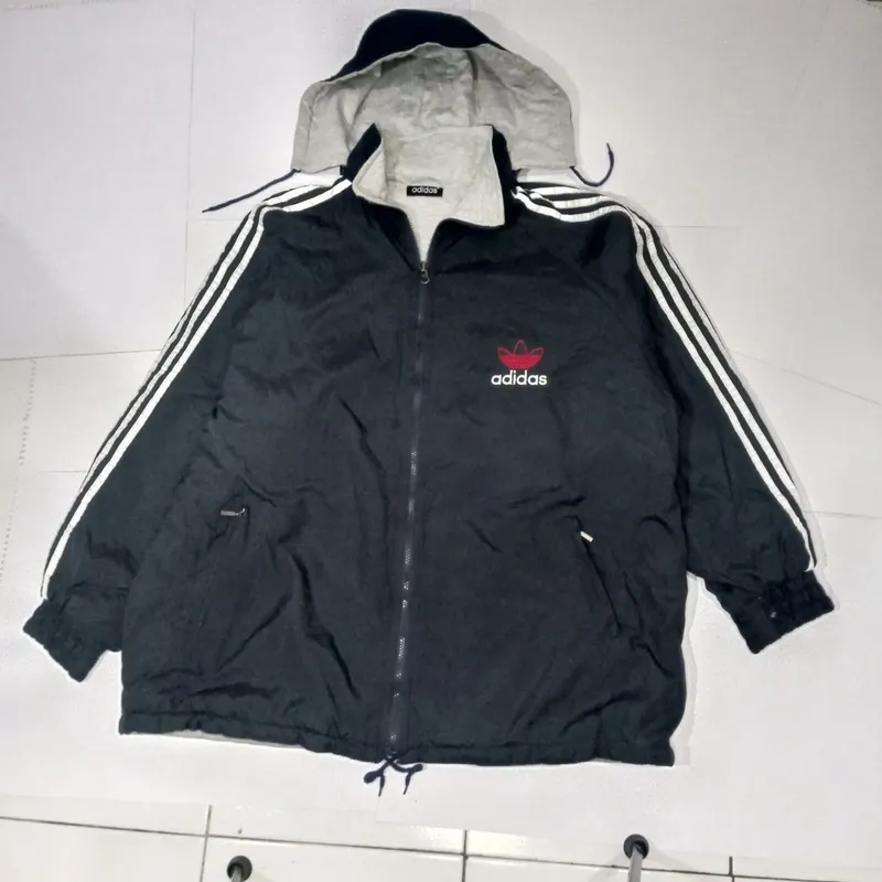 jaket tebal Hoodie Adidas bolak balik photo 1