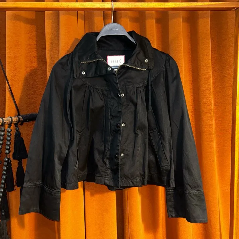 Streetwear Avant Garde Denim jacket Wanita black photo 1