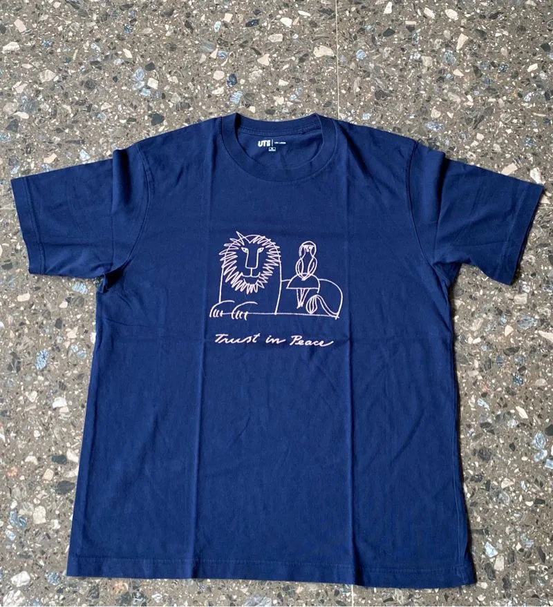 Uniqlo Casual T-shirt Pria navy photo 1