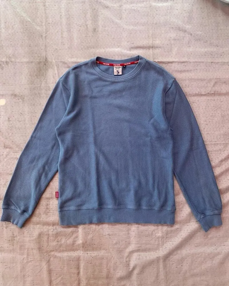 Japanese brand Vintage Casual Sweatshirt Pria blue photo 1