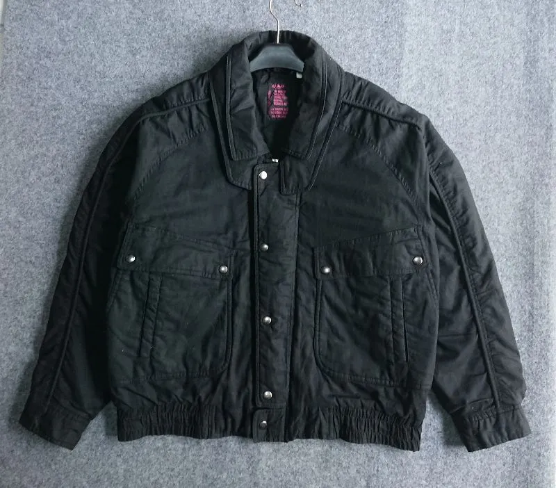 Japanese brand Vintage Y2K Bomber jacket Pria black photo 1