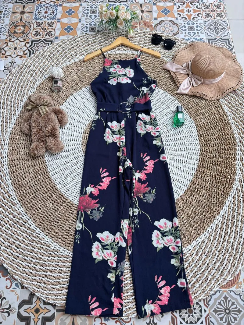 Casual Jumpsuit Wanita navy photo 1