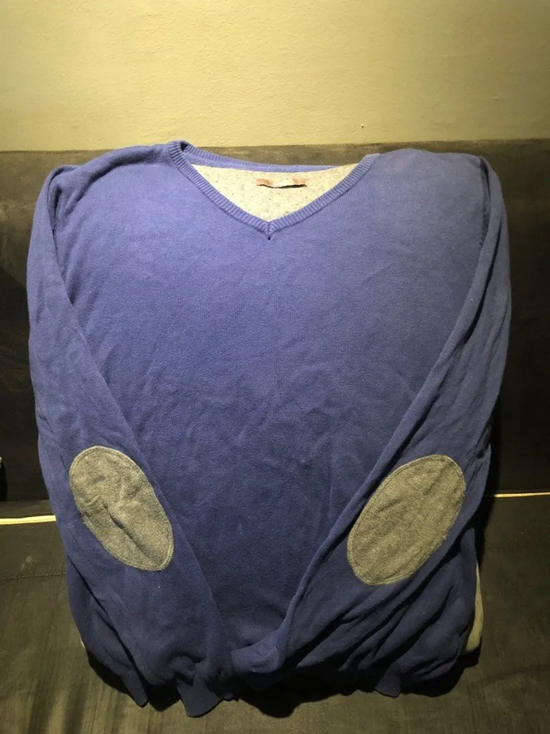 Indie Casual Sweatshirt Pria gray blue photo 1