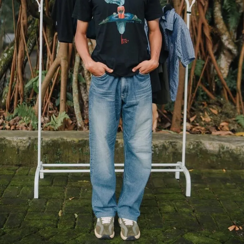 Lee Vintage Casual Jeans Pria blue photo 1