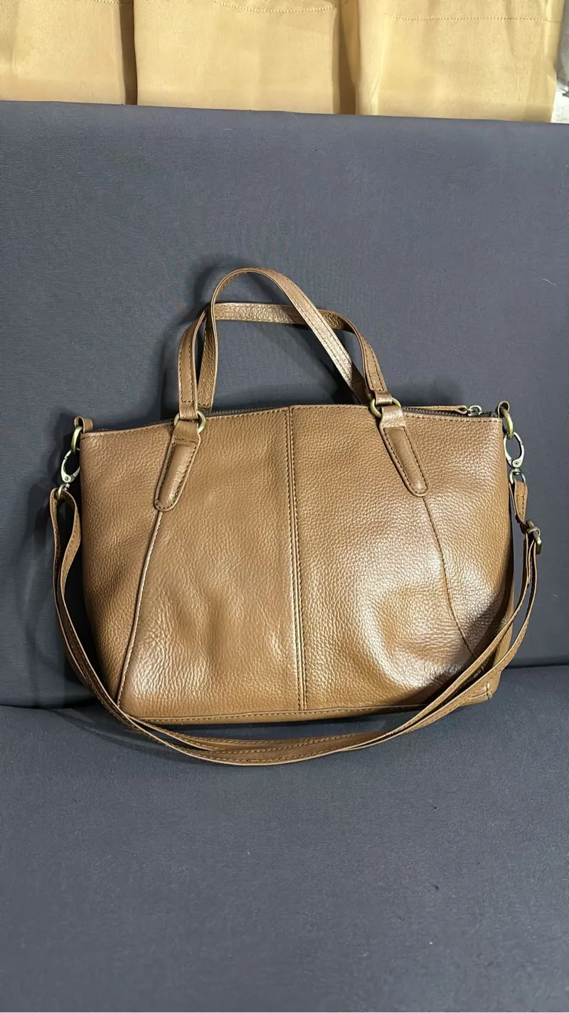 Minimalist Casual Crossbody Bag Wanita brown photo 1