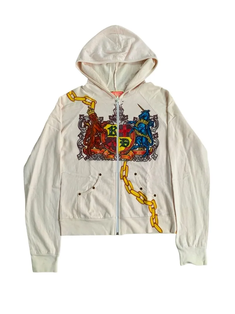 Japanese brand Y2K Luxury Hoody Wanita pink cream photo 1