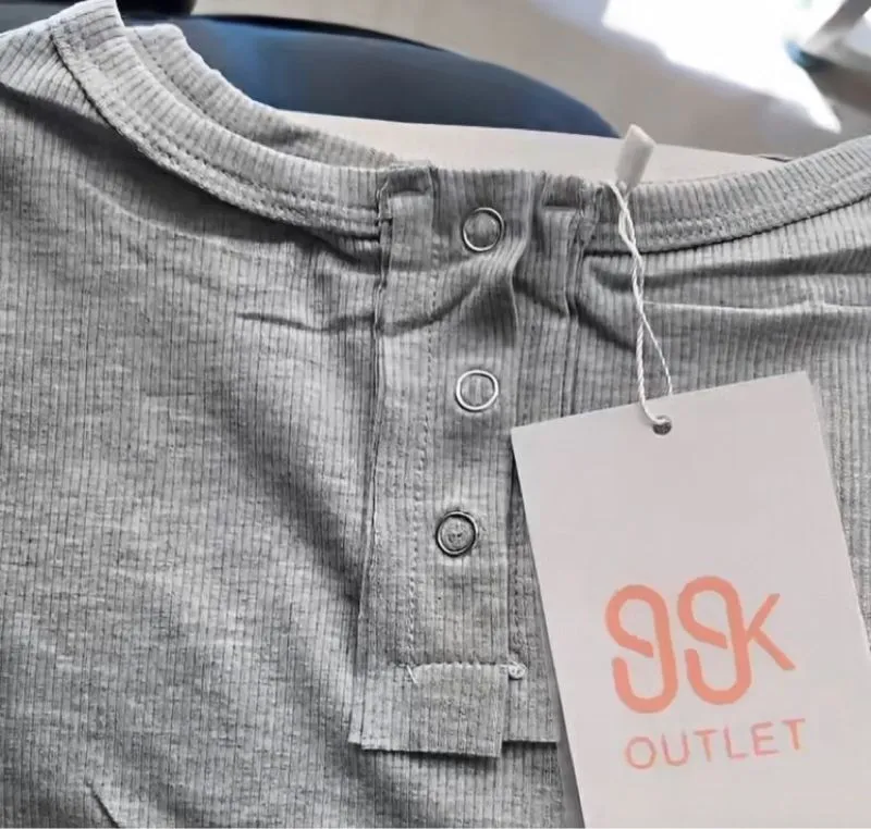 Casual Crop top Wanita gray photo 1