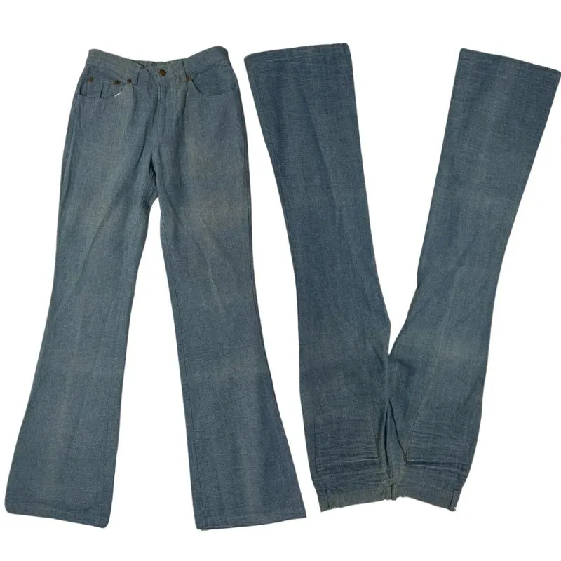 Vintage Indie Flare pants Wanita navy blue photo 1