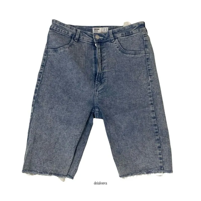 Bershka Streetwear Casual Short Wanita blue photo 1