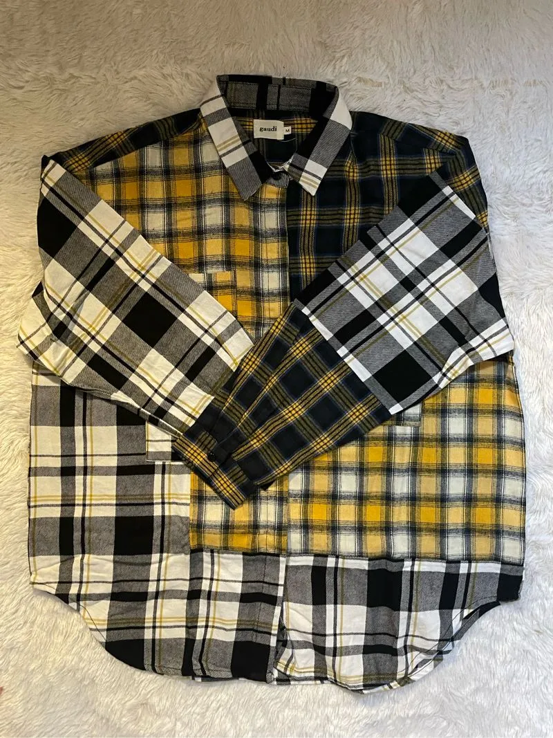 Gaudi Casual Shirt Wanita black yellow photo 1