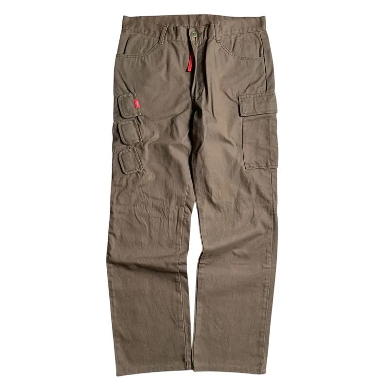 291295=HOMME Y2K Casual pants Pria brown photo 1