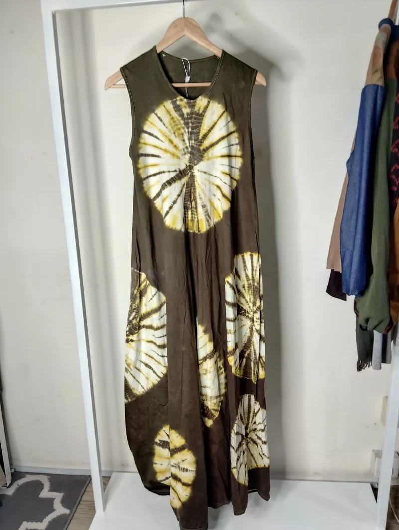 Midi dress Wanita multicolor photo 1